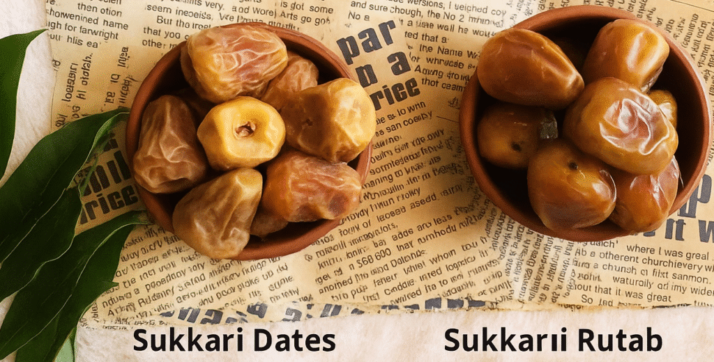 Sukkari Rutab VS Sukkary Dates